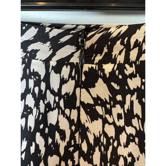 The Kooples Skirt Women Medium Black White Animal Flowing Long Asymmetric‎ Midi - Picture 8 of 11